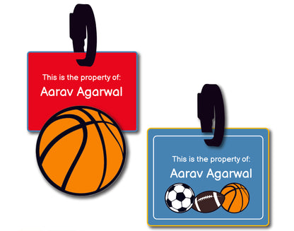 Bag Tag - Sports Balls (Basketball)