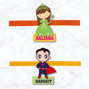 Character Rakhi (Set of 2 pcs) - Fairy & Superman