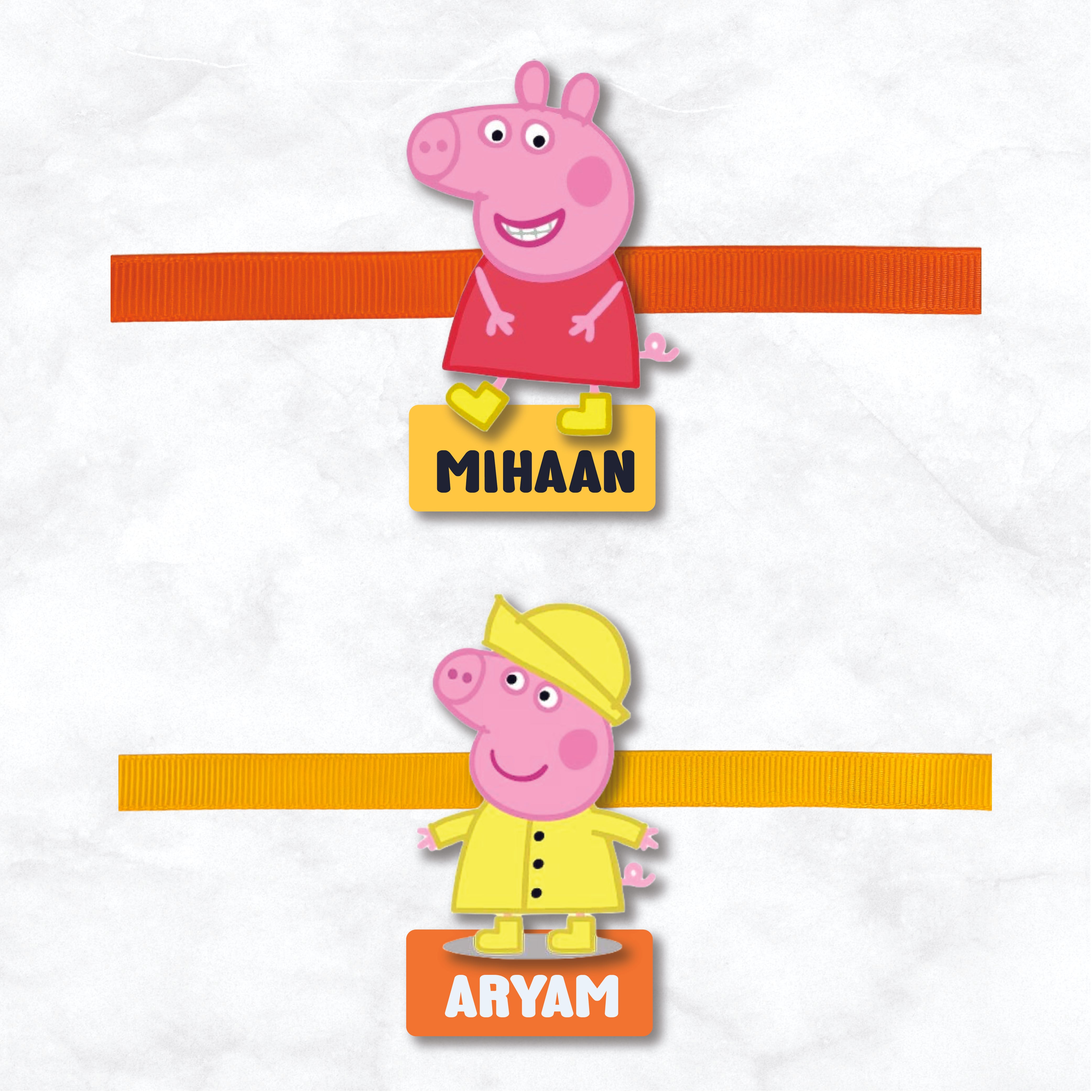 Character Rakhi (Set of 2 pcs) - Peppa Pig