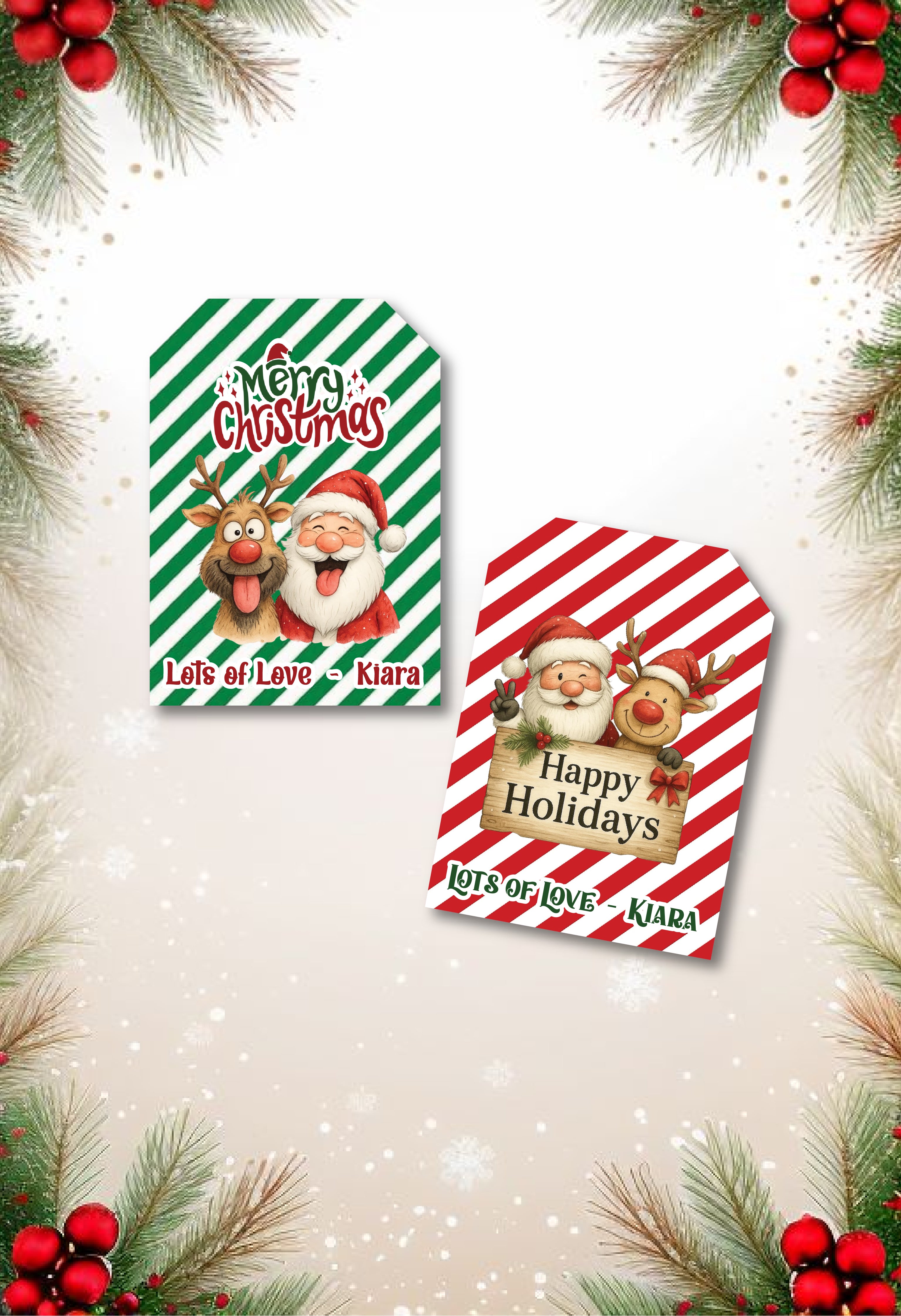 Christmas Gift Tag - Design 1