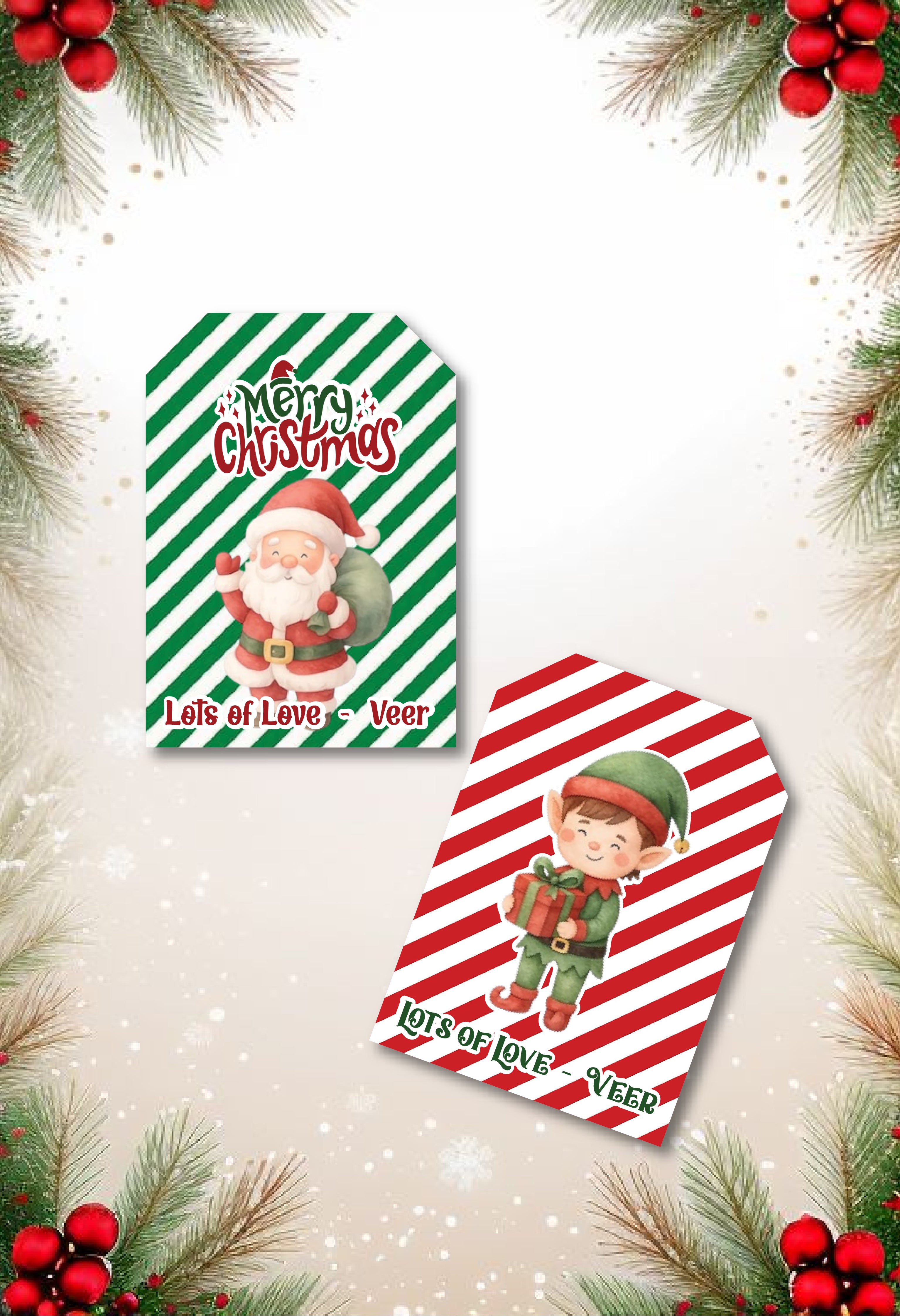 Christmas Gift Tag - Design 3