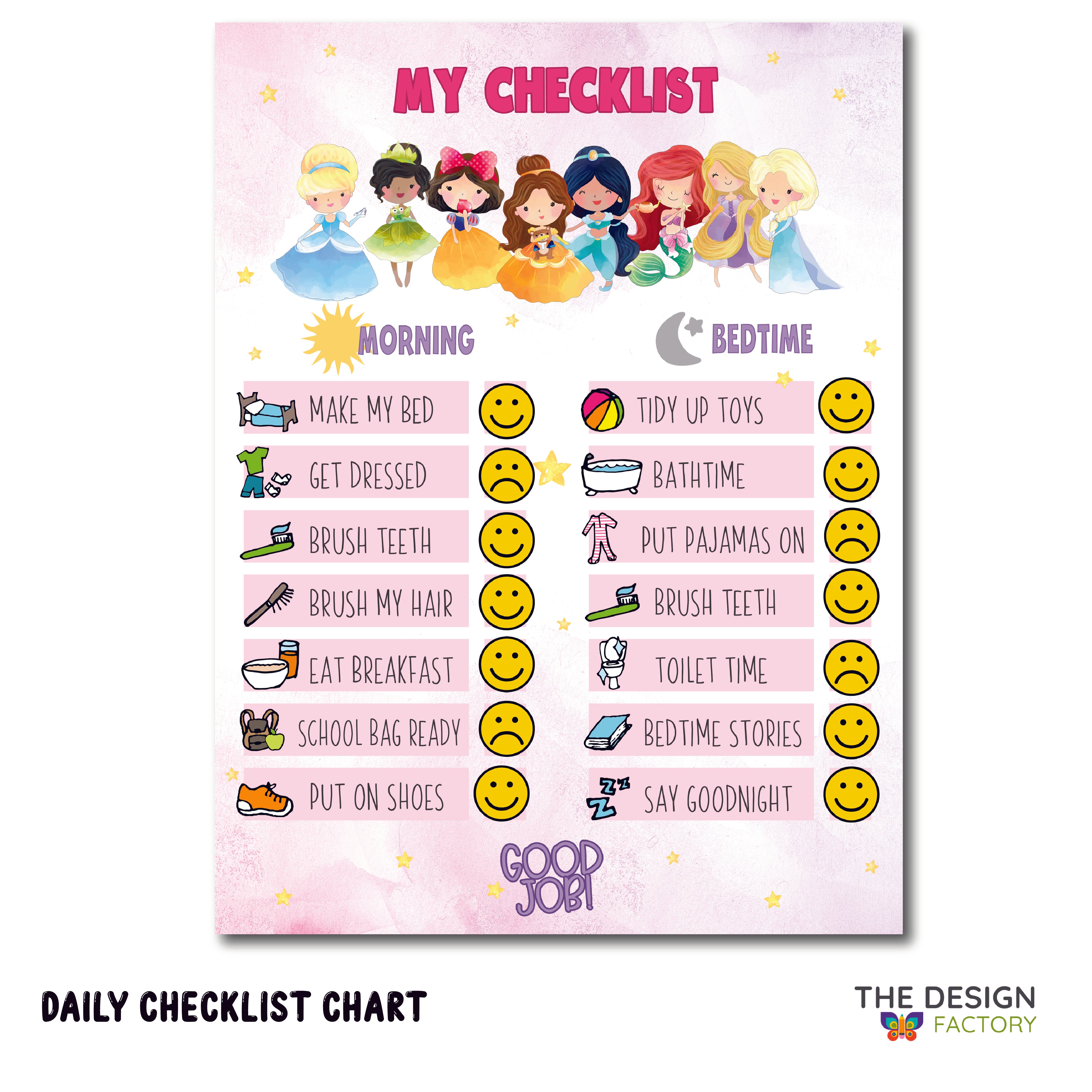 Daily checklist - Princess – thedesignfactoryshop