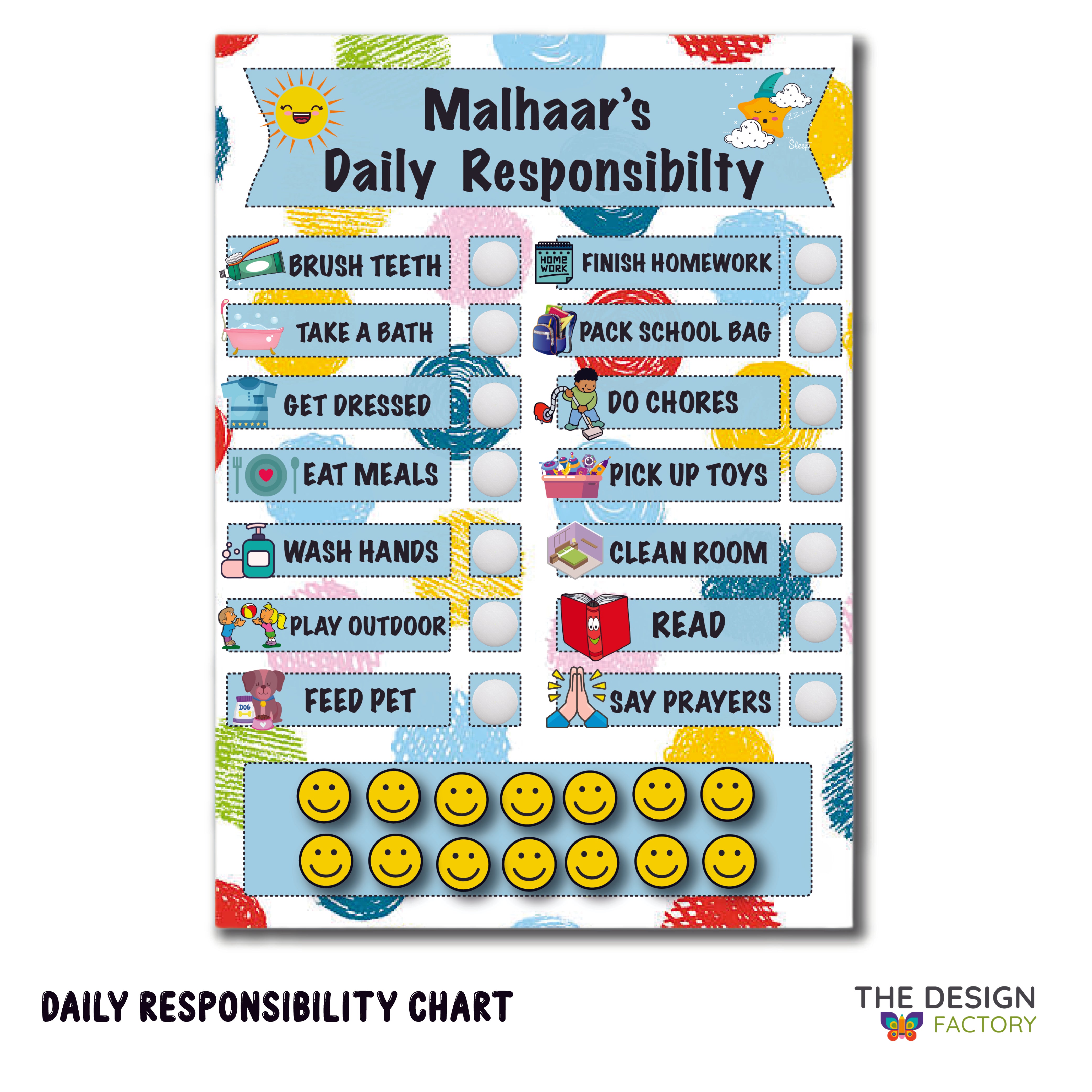 Daily Responsibilty Chart - Boys