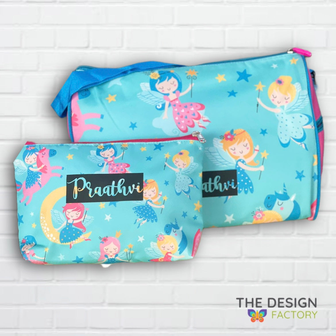 Duffle Bag With Pouch - Fairies