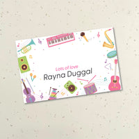 Gift Notecard - Musical instruments