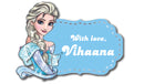 Gift Shape Sticker - Elsa Frozen