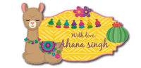 Gift Shape Sticker - Llama