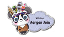 Gift Shape Sticker - Panda