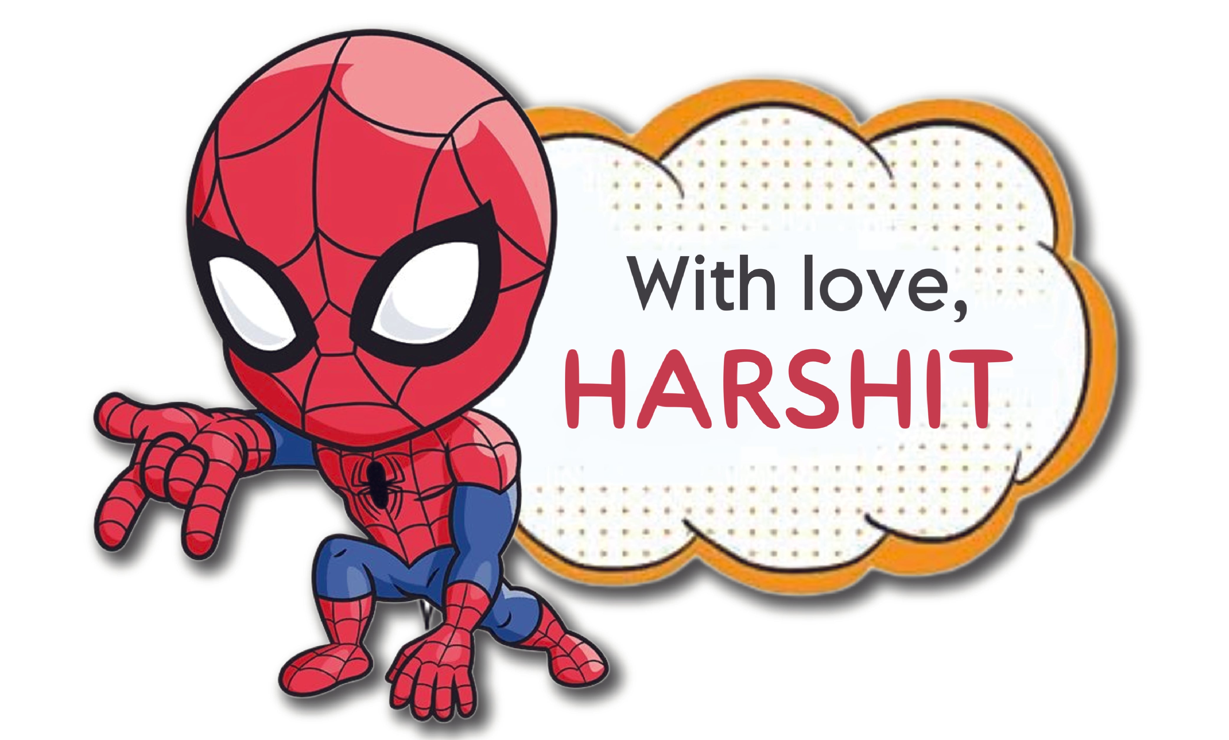 Gift Shape Sticker - Spiderman