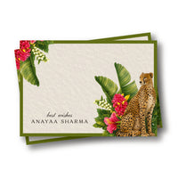 Gift Tag Adults - Floral Cheetah