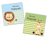 Gift Tag - Giraffe & Lion