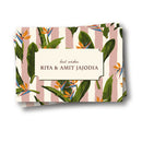 Gift Tag Adults - Leaves with Peach Stripes