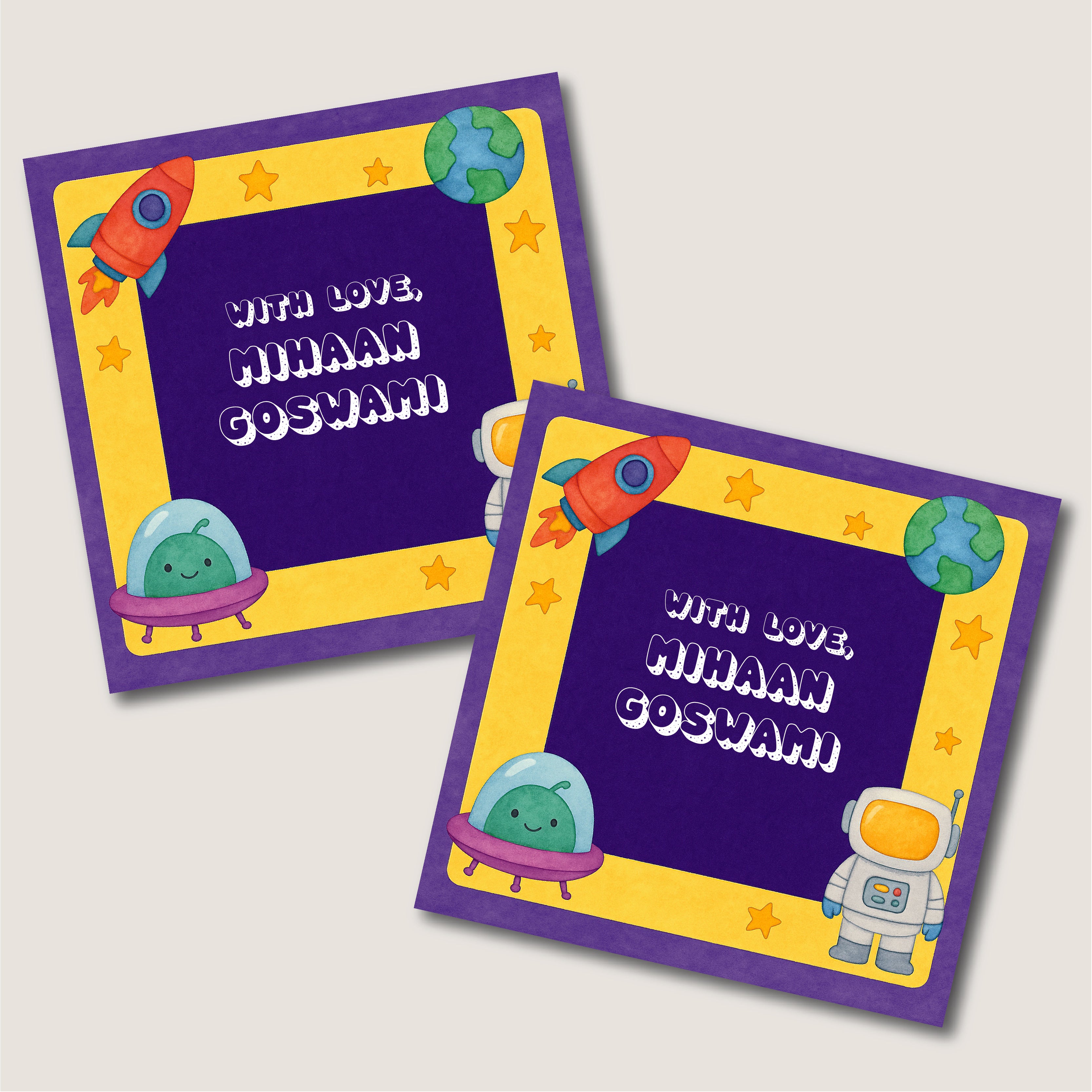 Gift Tag - Space (Design 2)