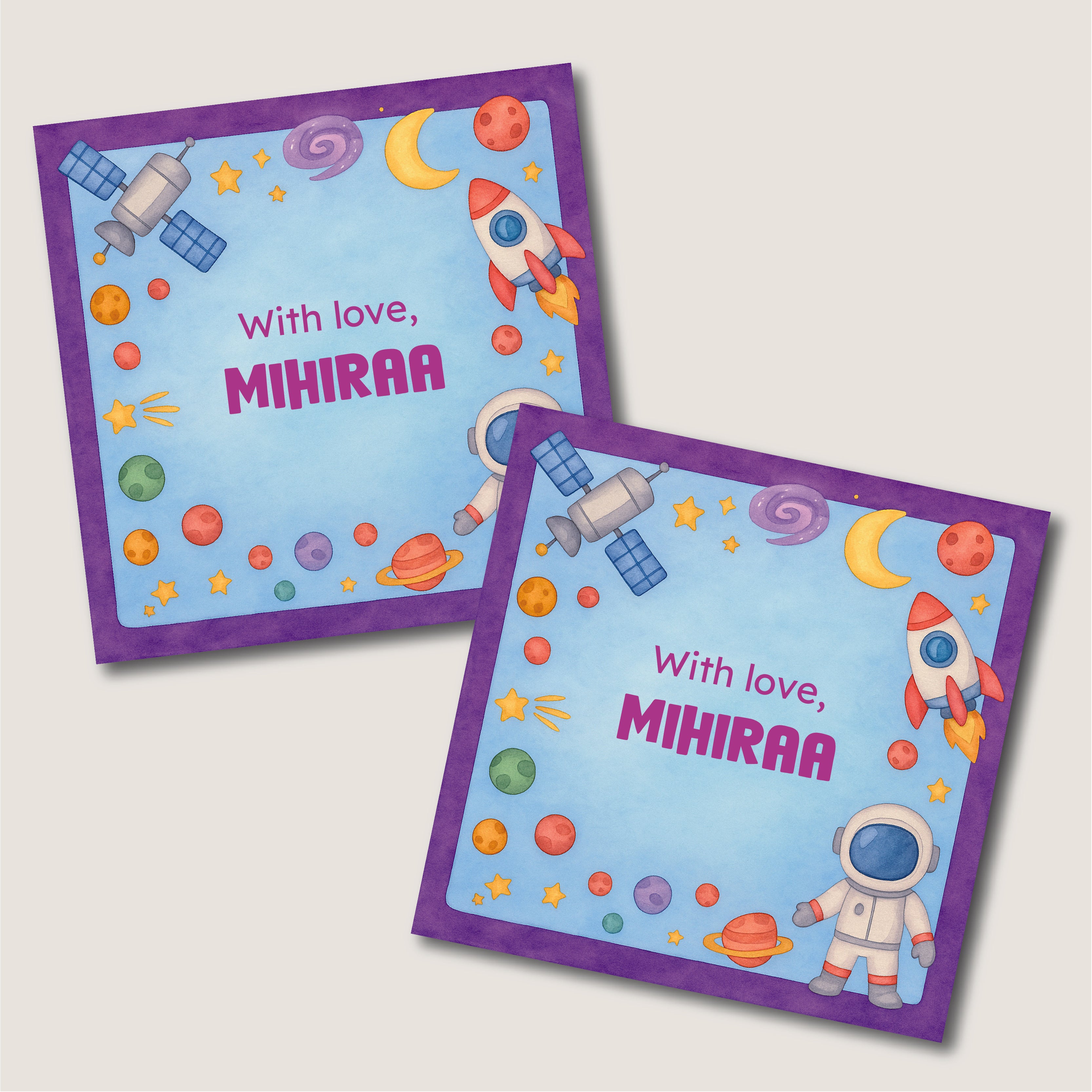 Gift Tag - Space (Design 5)