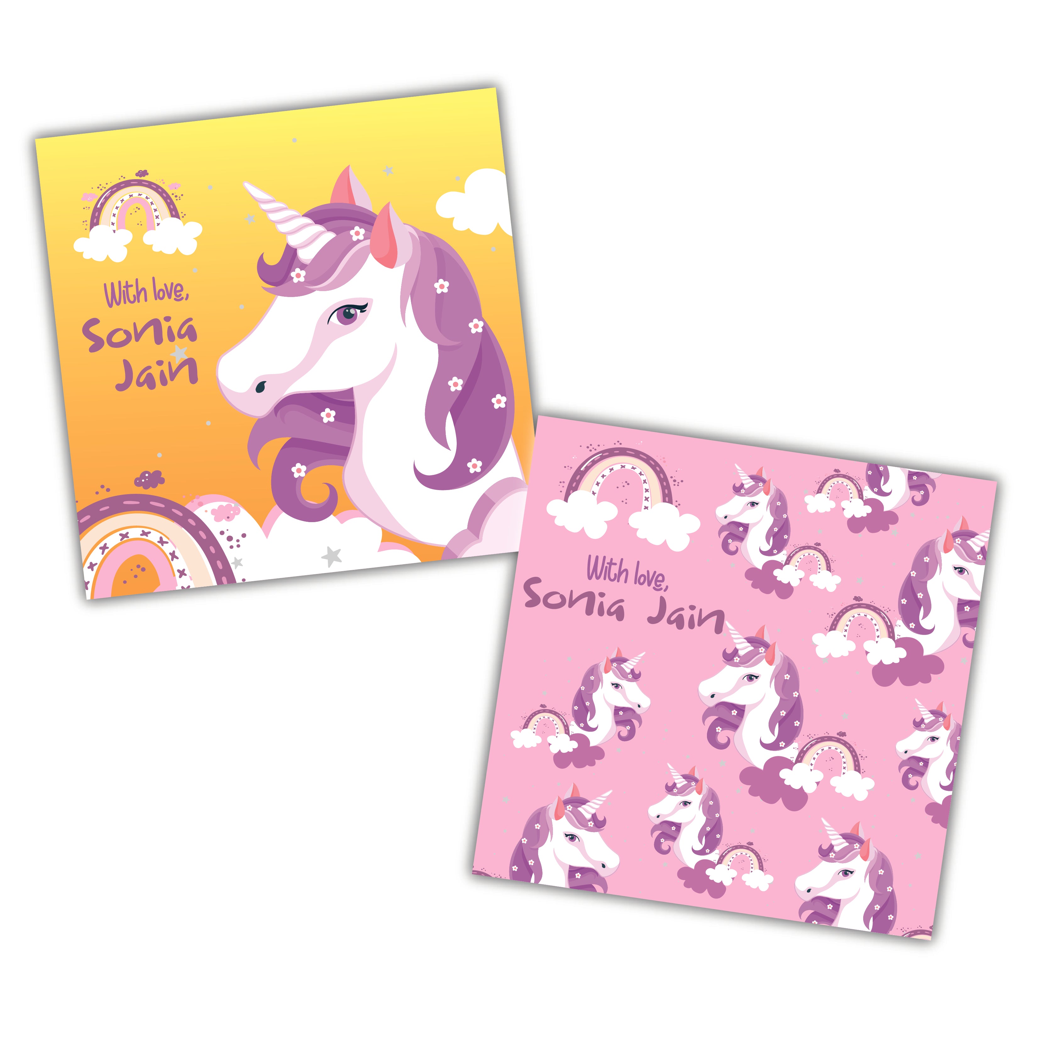 Gift Tag - Sunset Unicorn