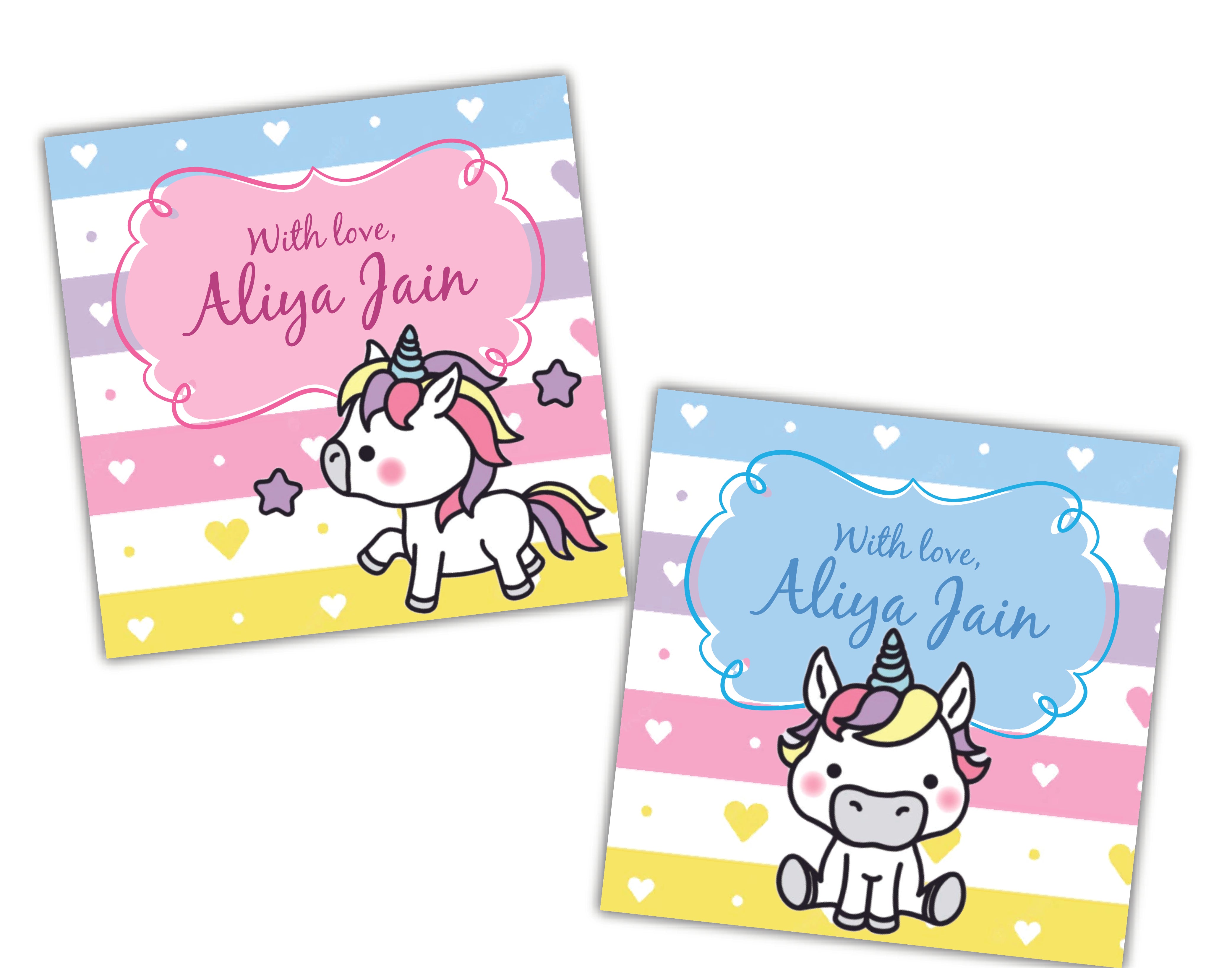 Gift Tag - Unicorn baby
