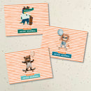 Gift Tag (rectangular)  - Animals on Skates