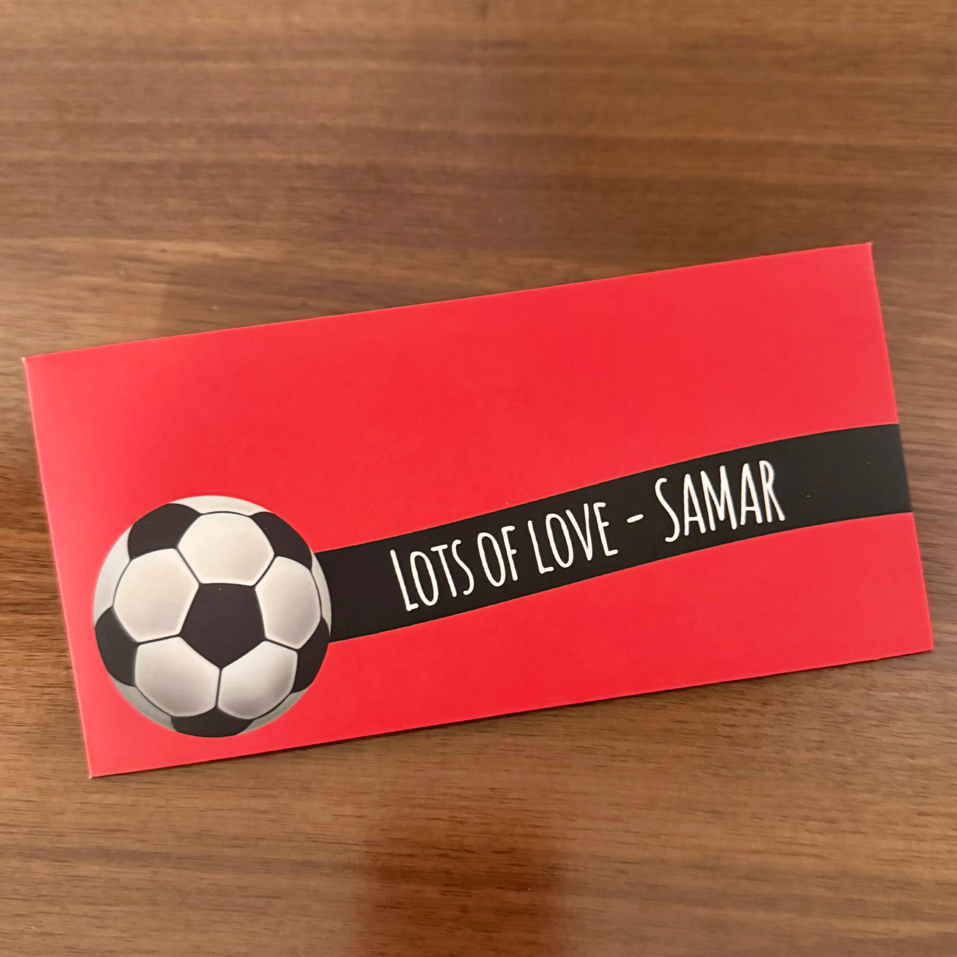 Money Envelope (Kids) - Football