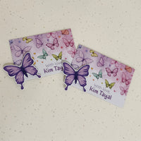 3D Gift Tag - Butterfly Purple