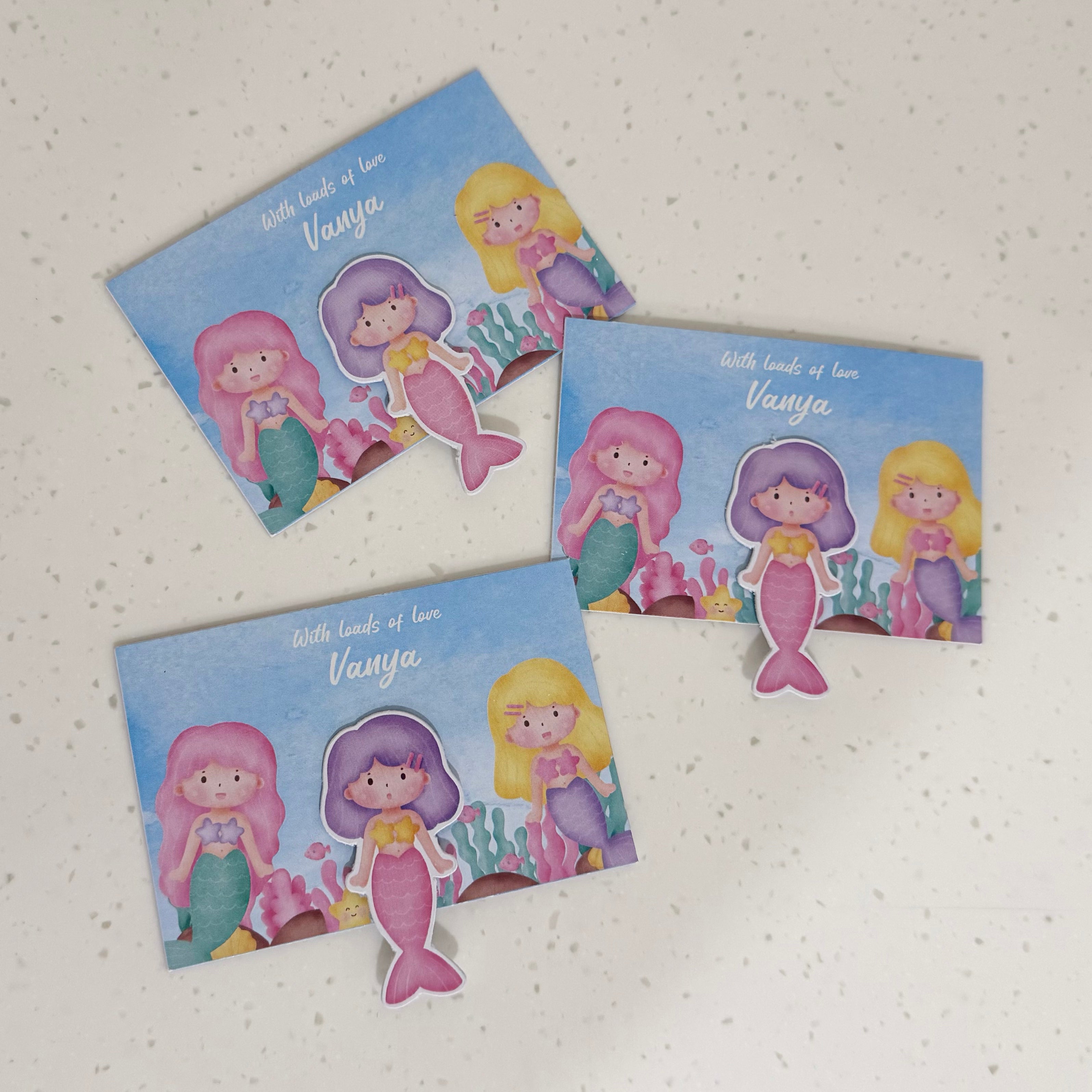 3D Gift Tag - Mermaid Sisters