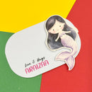 3D Gift Notecard - Purple Mermaid