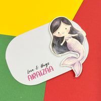 3D Gift Notecard - Purple Mermaid