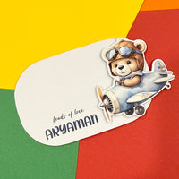 3D Gift Notecard - Teddy on a Plane