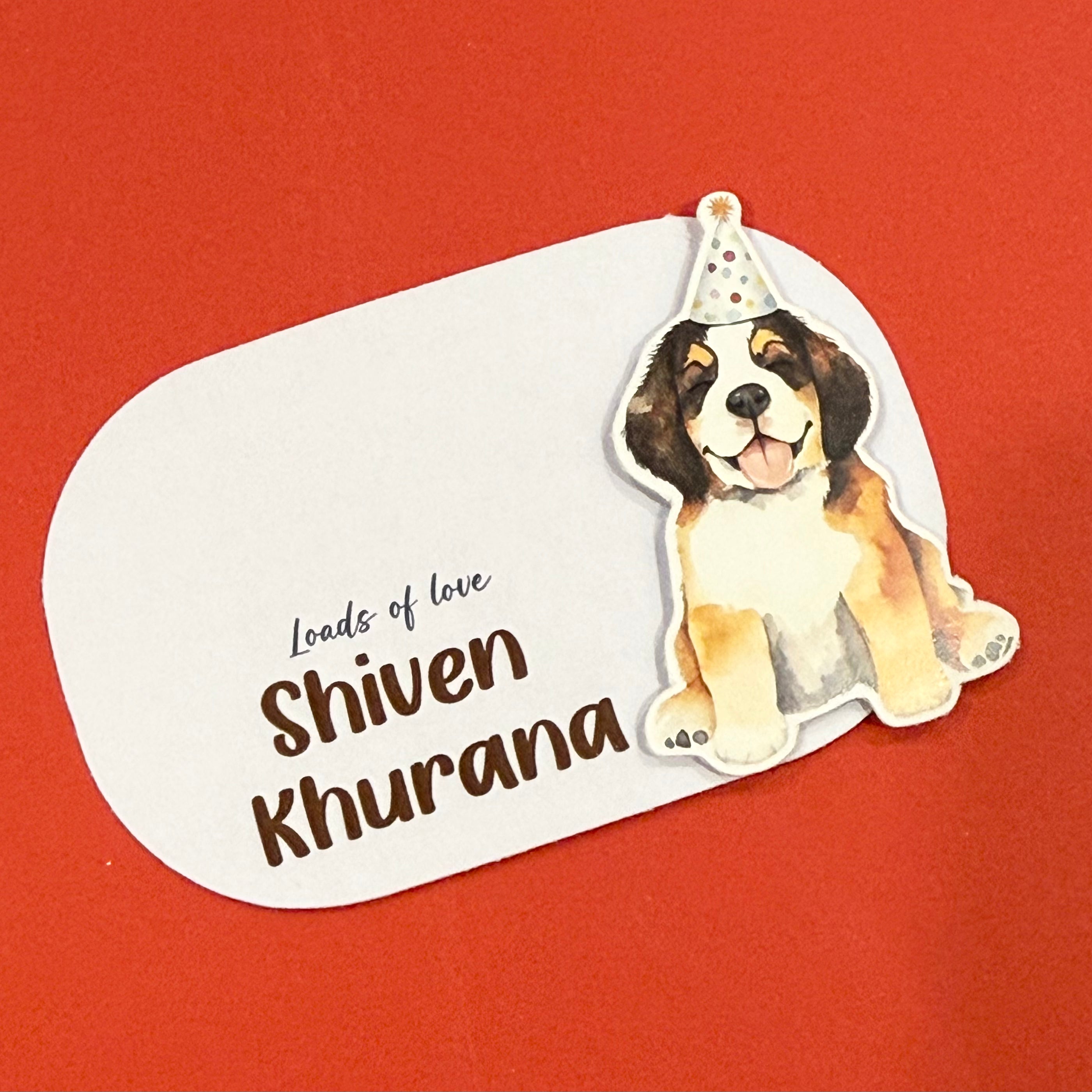 3D Gift Notecard - My Pet St. Bernard