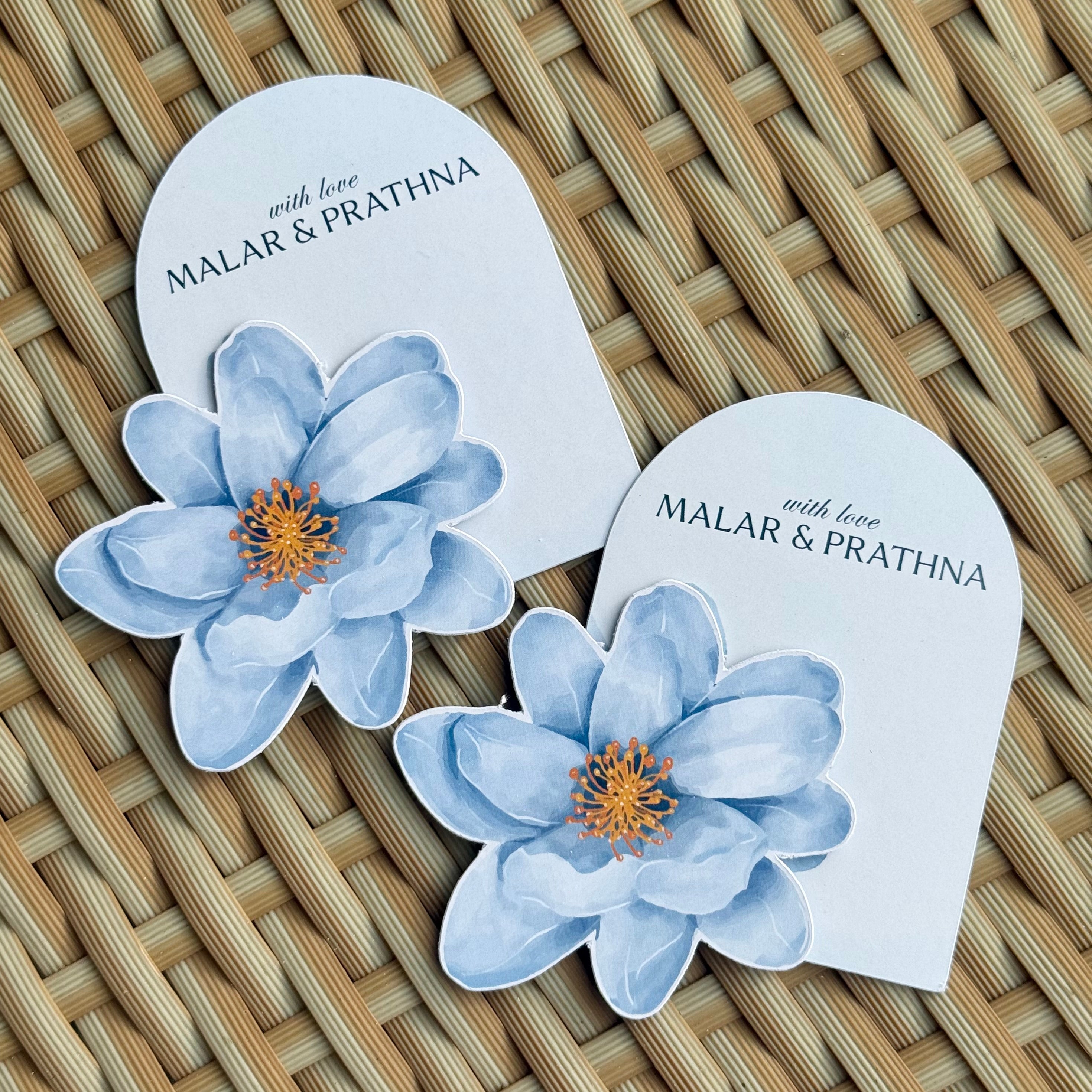 3D Gift Tag - Blue Salvia
