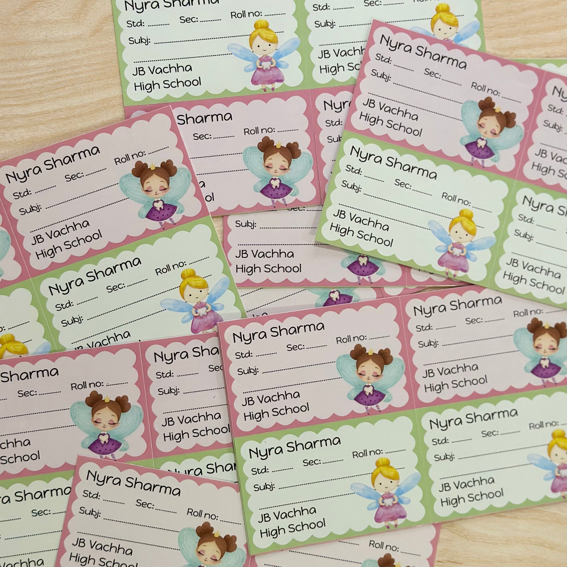 School Book Labels - Fairies โ thedesignfactoryshop