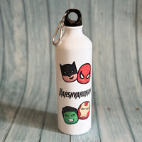 Sipper Bottle - Superhero faces