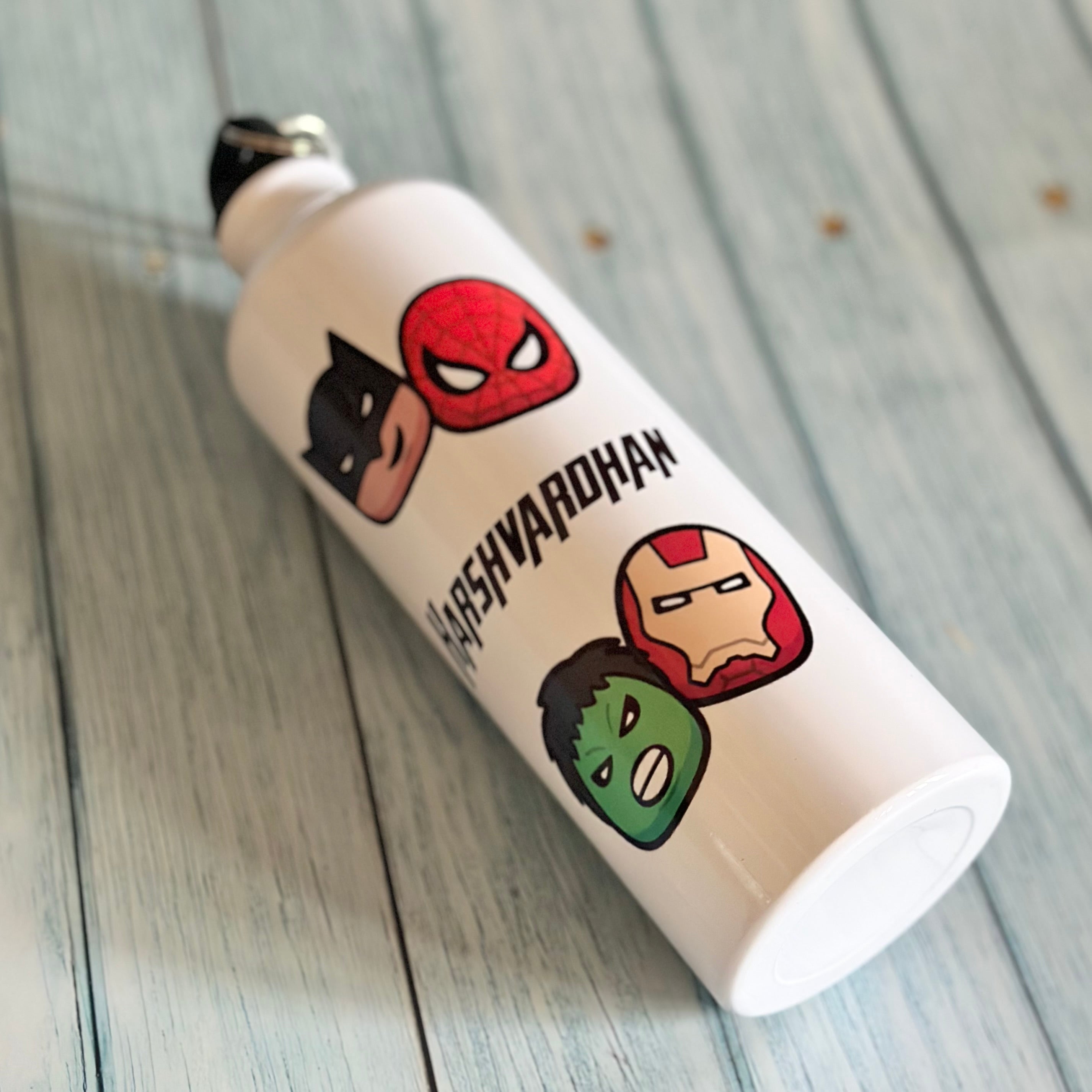 Sipper Bottle - Superhero faces