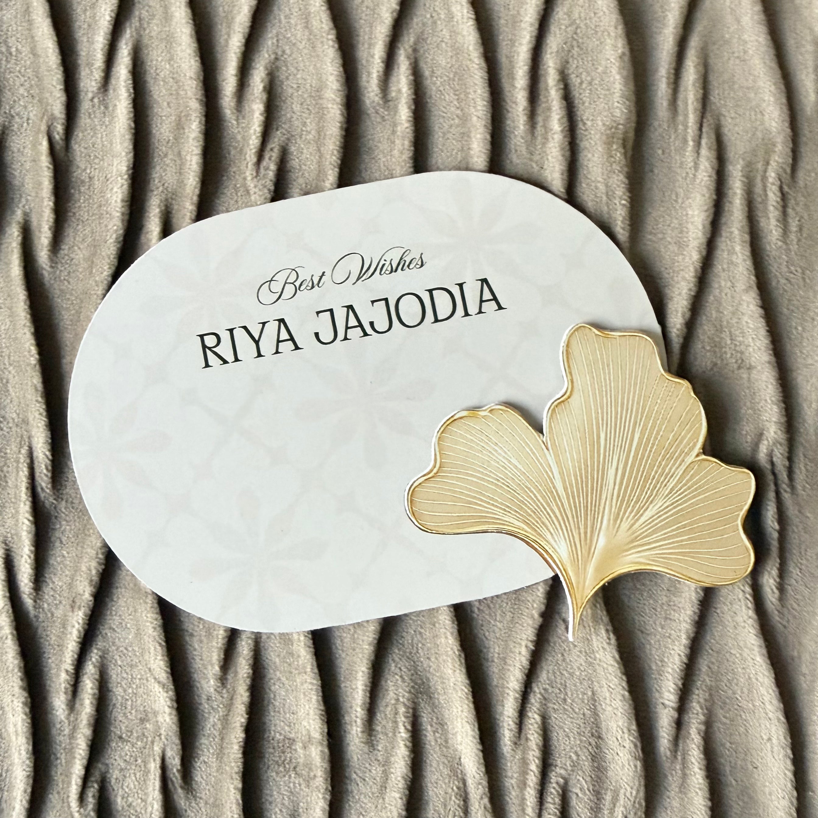 3D Gift Tag - Gold Leaf