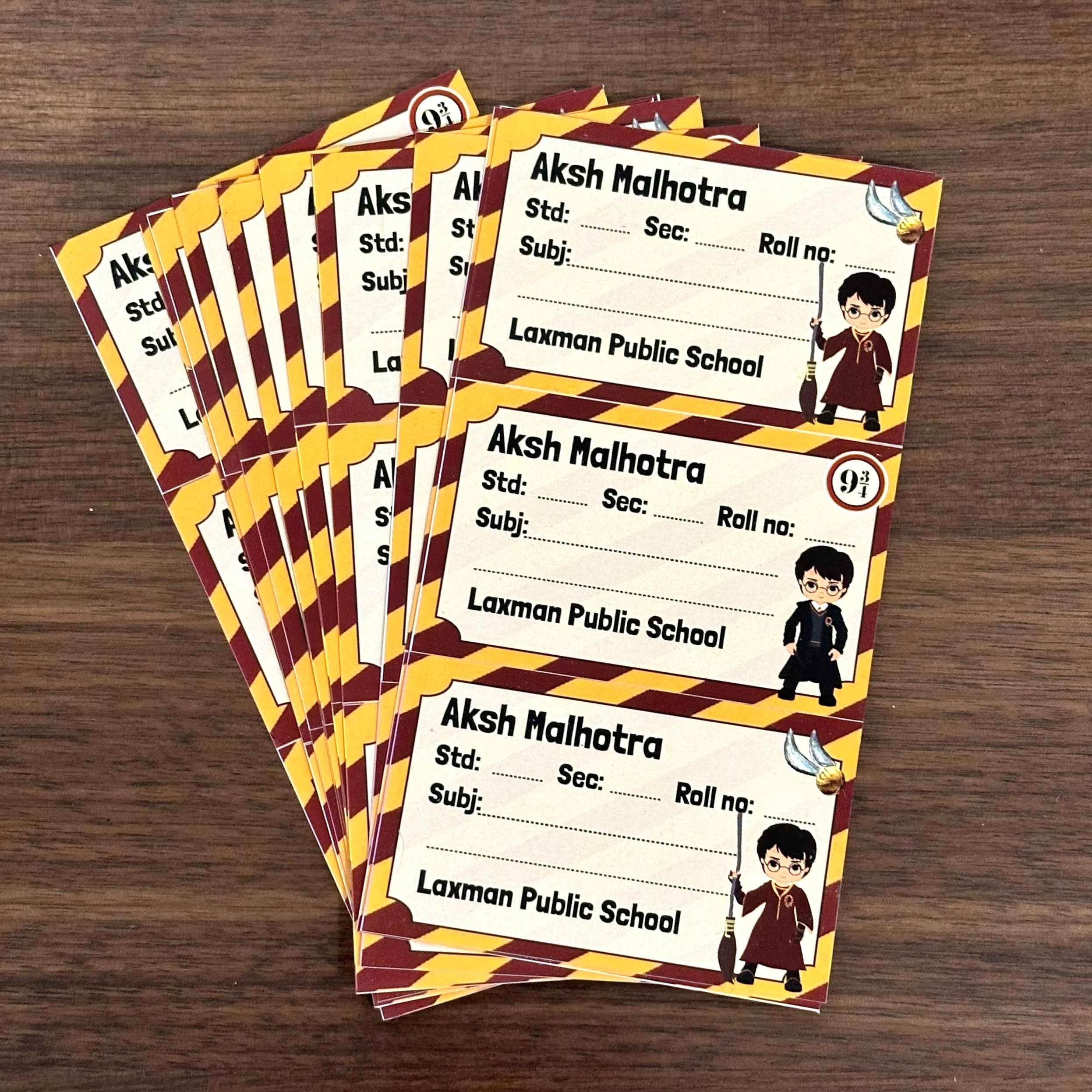 Back To School Label Set - Harry Potter