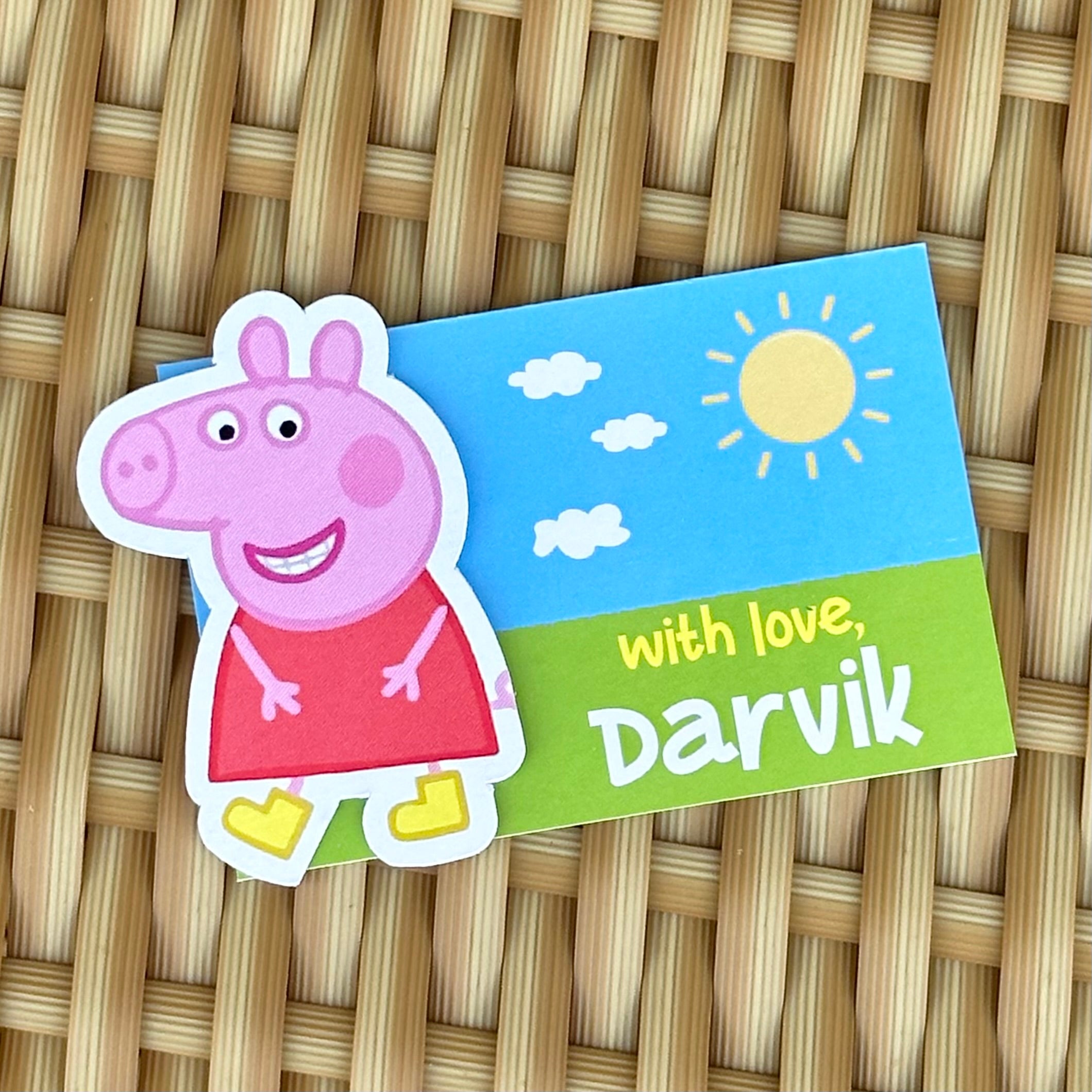 3D Gift Tag - Peppa Pig