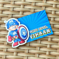 3D Gift Tag - Captain America