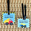 Bag Tag - Construction (Blue)