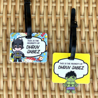 Bag Tag - Baby Superheroes (Batman & Hulk)