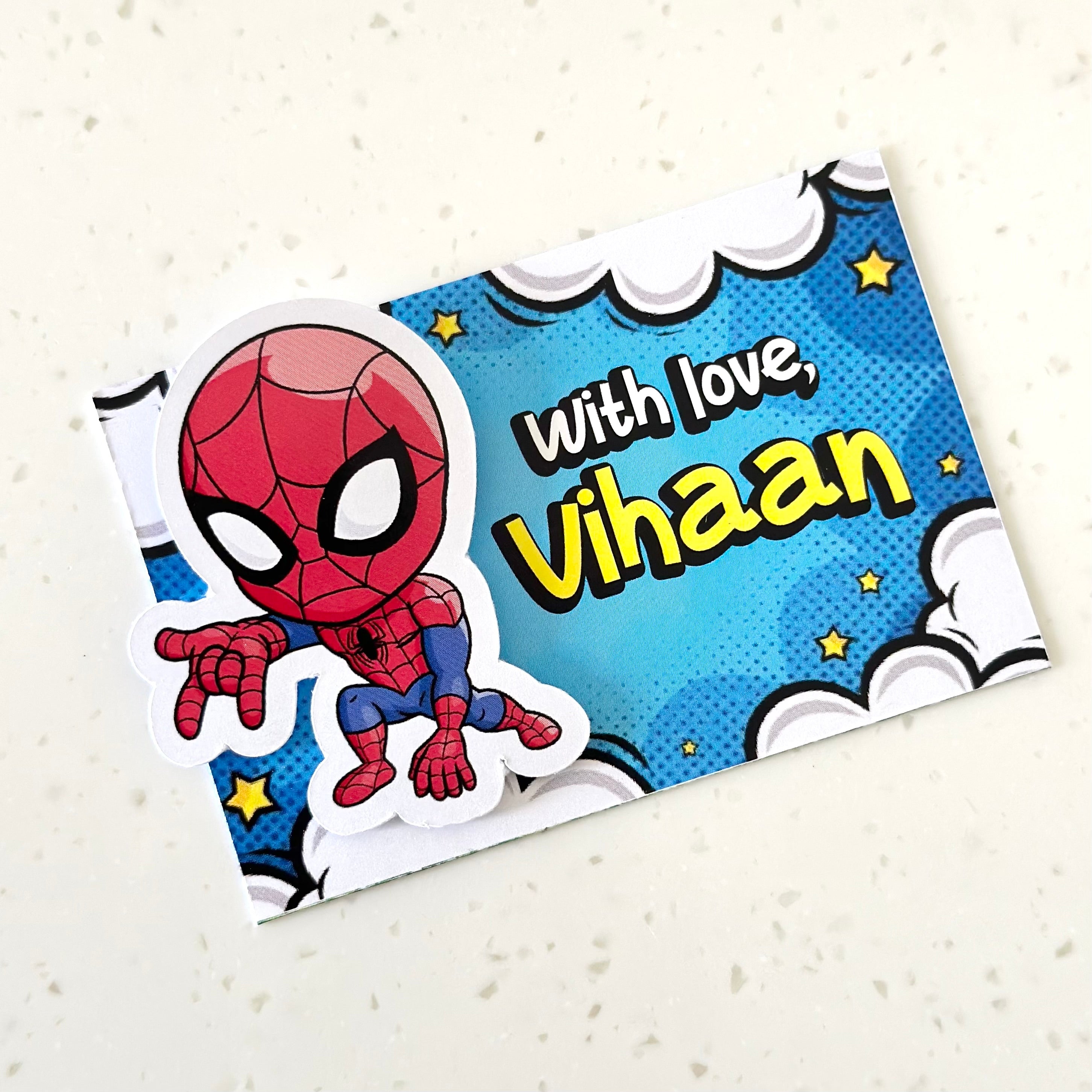 3D Gift Tag - Spiderman