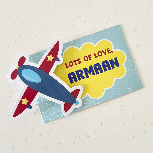 3D Gift Tag - Airplane