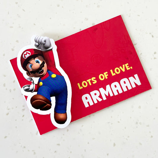 3D Gift Tag - Super Mario