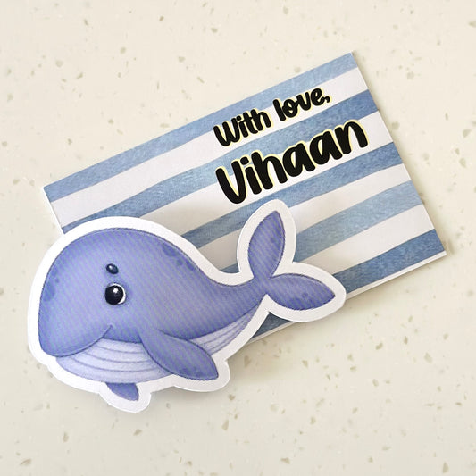 3D Gift Tag - Whale