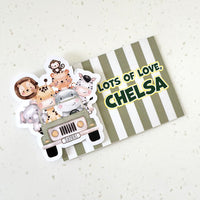 3D Gift Tag - Safari animals