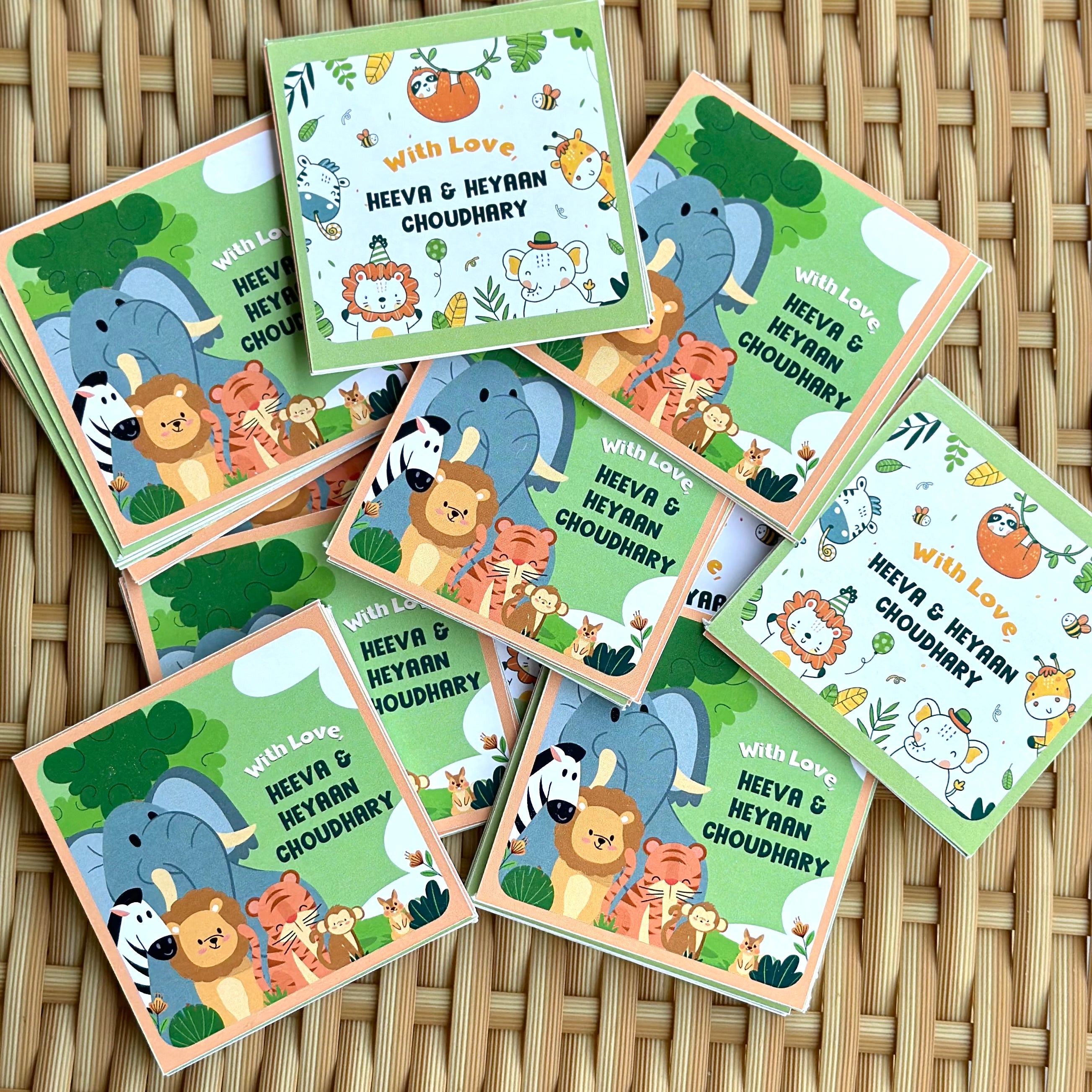 Gift Tag - Baby Jungle animals