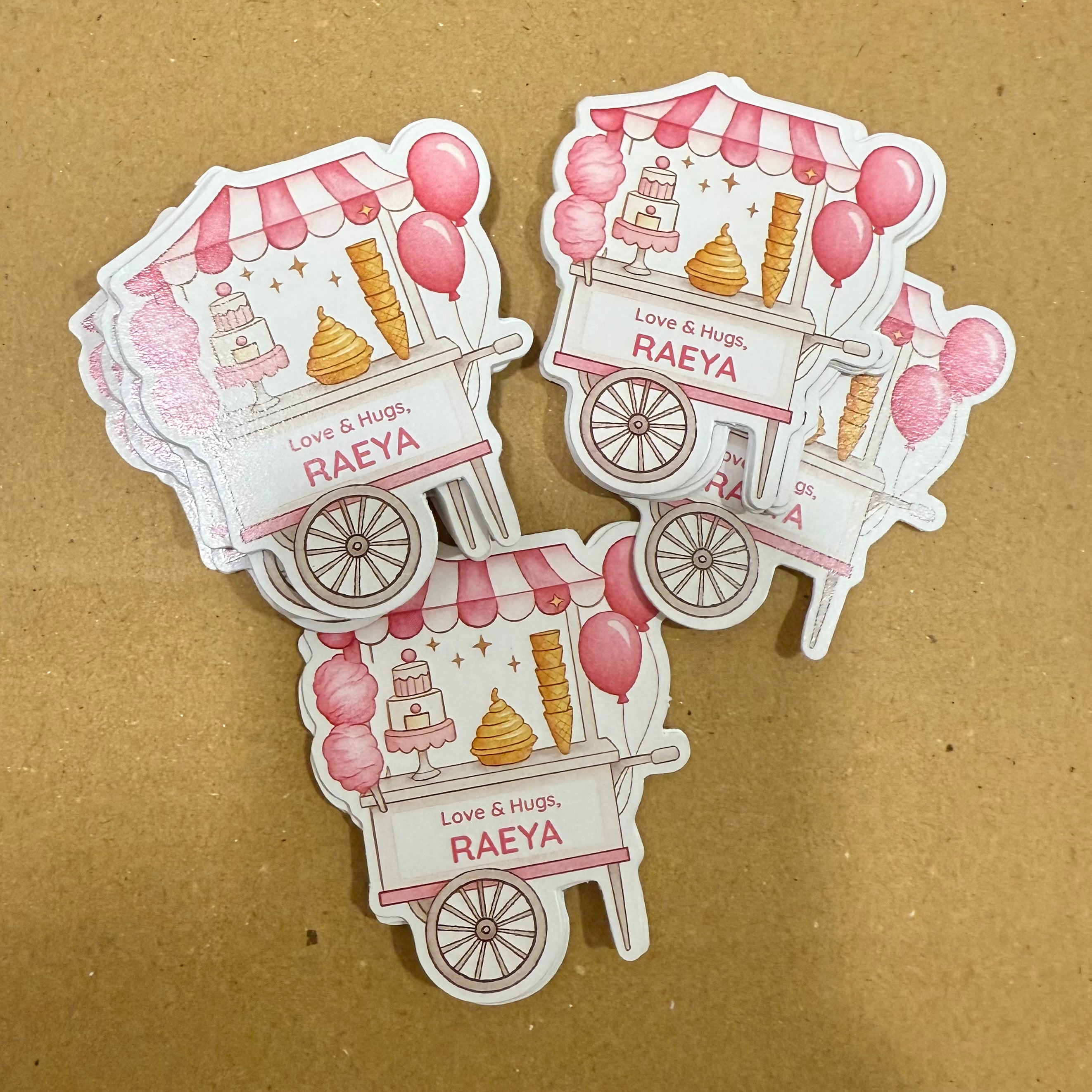 Gift Tag (Shape) - Candy Cart