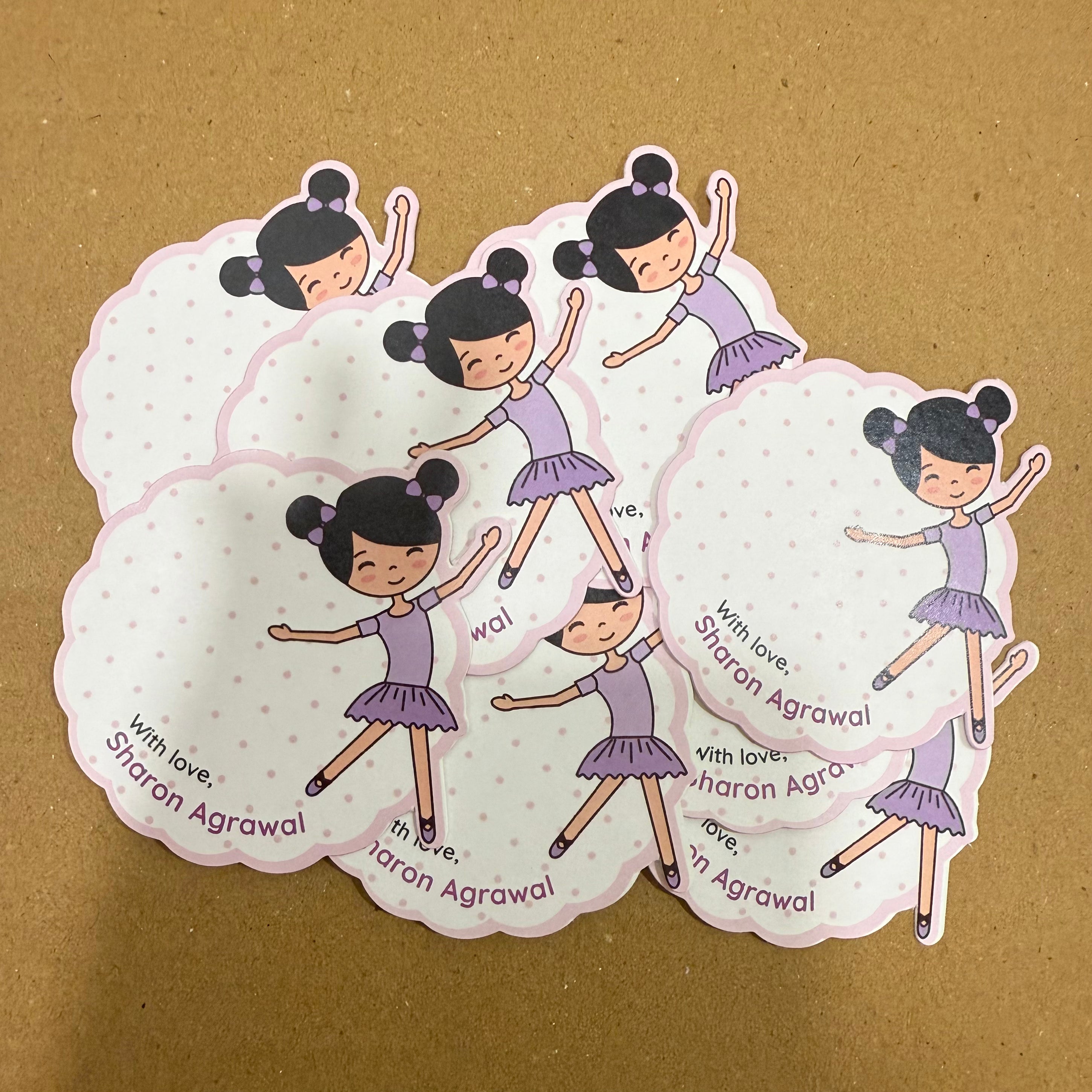 Gift Tag (Shape) - Ballet Girl