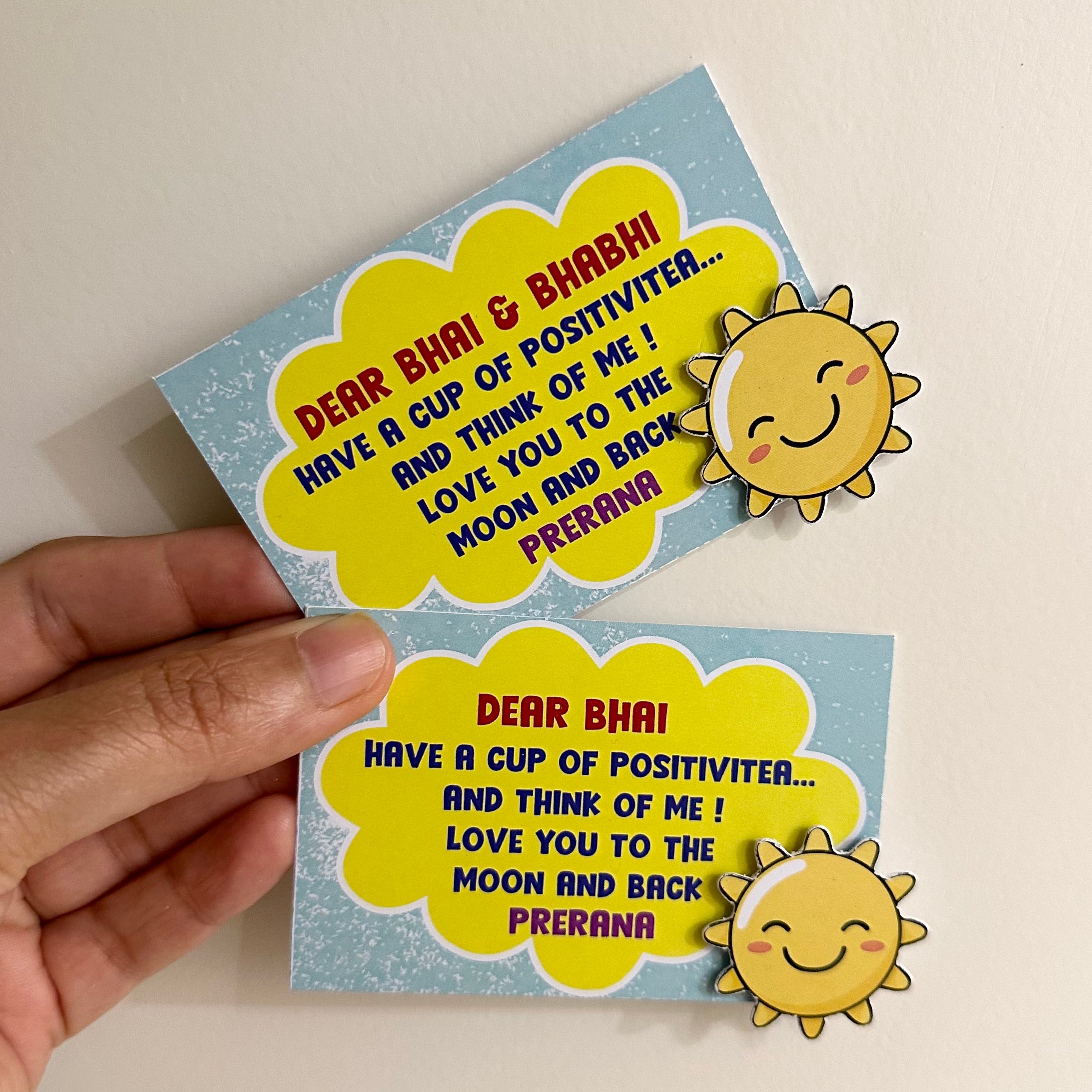 Rakhi Gift Tags - Sunshine