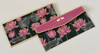 Money Envelope (Adult - Personalised) - Green & Pink Lotus