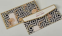 Money Envelope (Adult - Personalised) - Black & White Geometric Pattern