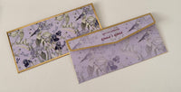 Money Envelope (Adult - Personalised) - Birds Lavender